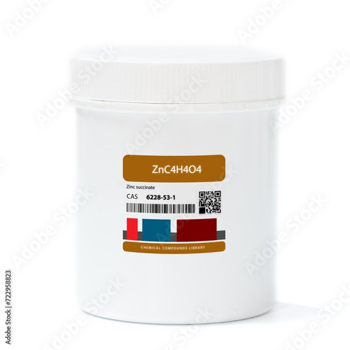 ZnC4H4O4 - Zinc tartrate. photo