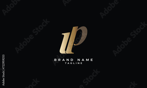 UP, PU, Abstract initial monogram letter alphabet logo design
