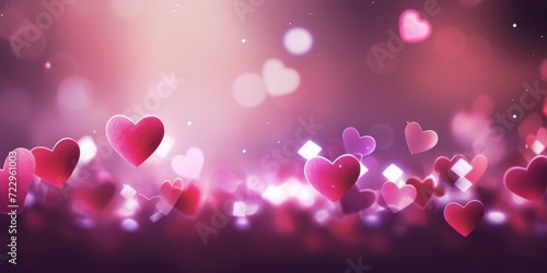 A beautiful image capturing a bunch of hearts floating in the air. Perfect for romantic occasions and expressing love