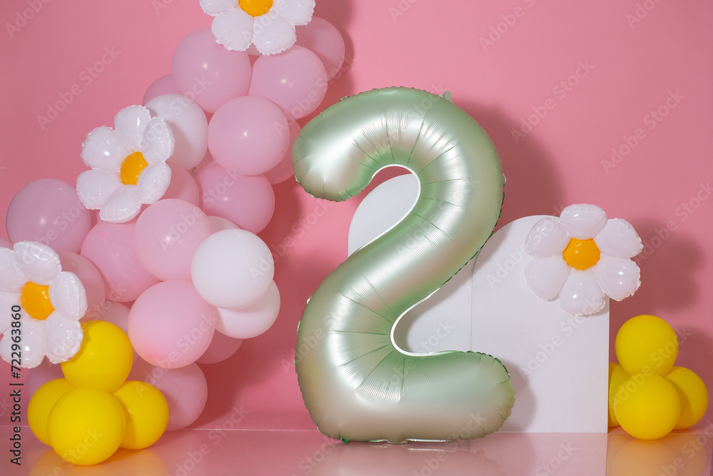 Fototapeta premium decoracion de celebracion de cumpleaños 2