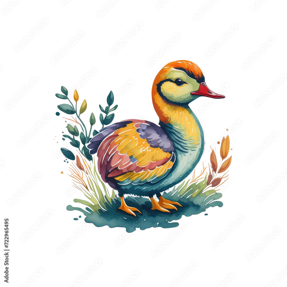 Obraz premium duck isolated on transparent background