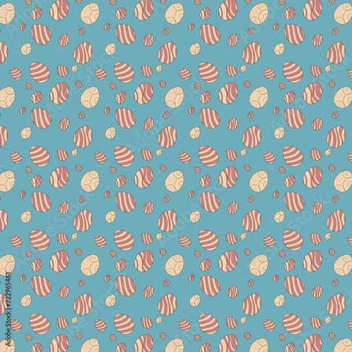 Happy Easter pattern. Cute pattern for Easter. Vector illustration. Candy colors.