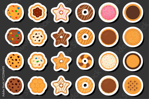 Illustration on theme fresh sweet tasty cookie of consisting various ingredients