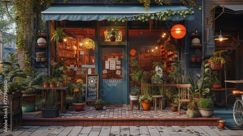 exterior of a shop  © AI ARTS