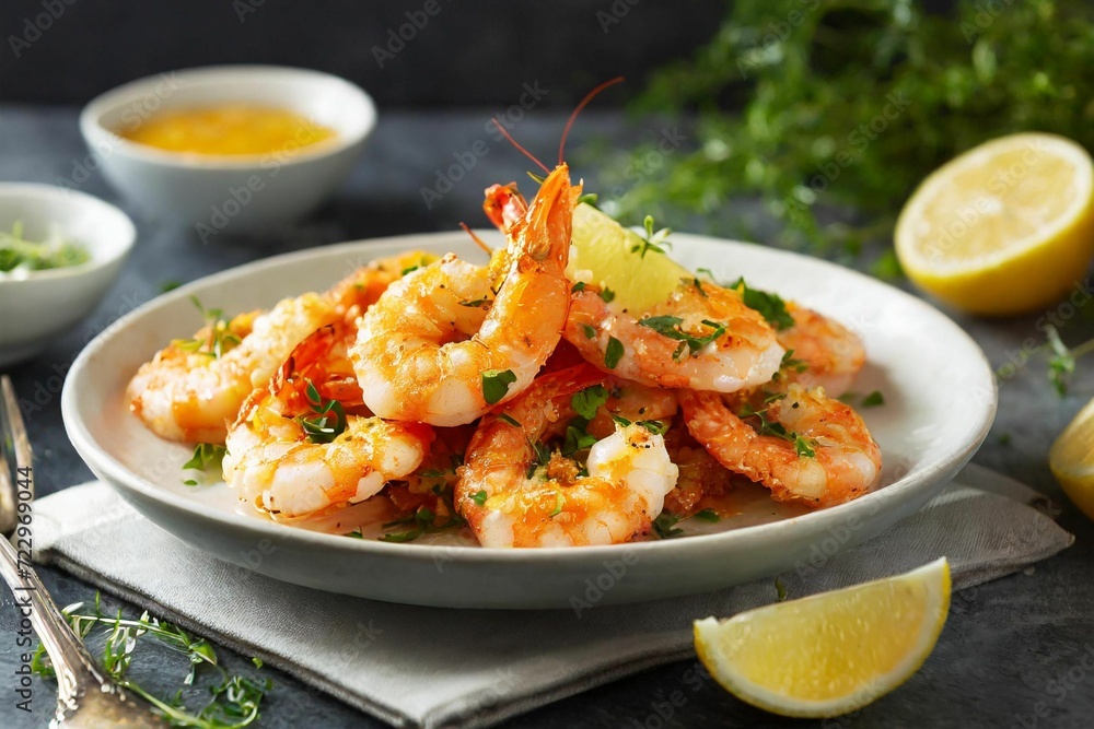 Spicy garlic chilli Prawns Shrimps Spicy garlic chilli Prawns Shrimps