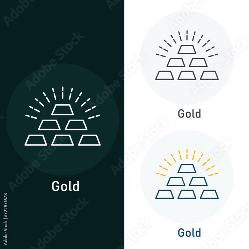 Gold Vector Illustration Icon Design