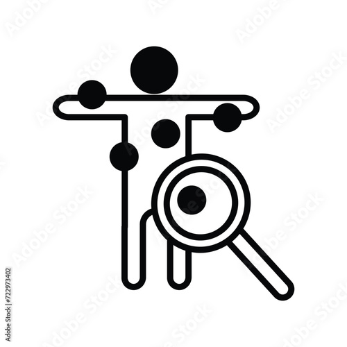 ct scan icon with white background vector stock illustration