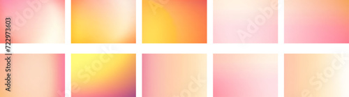 Nude Background gradient set beige color. Beige aesthetic nude neutral wallpaper. Vector illustration background