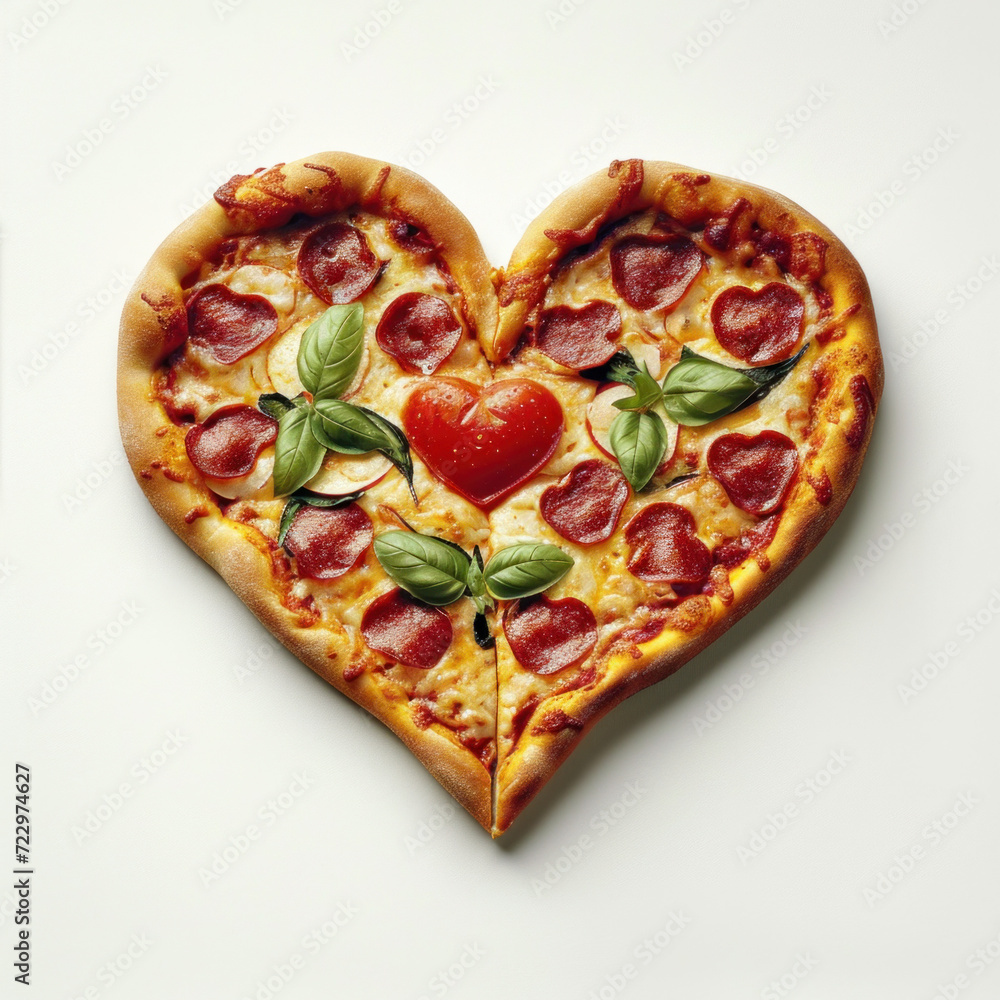 Pizza for anti valentins day. Love disappoints pizza is eternal. AI generated Pizza for anti valentins day. Love disappoints pizza is eternal. AI generated