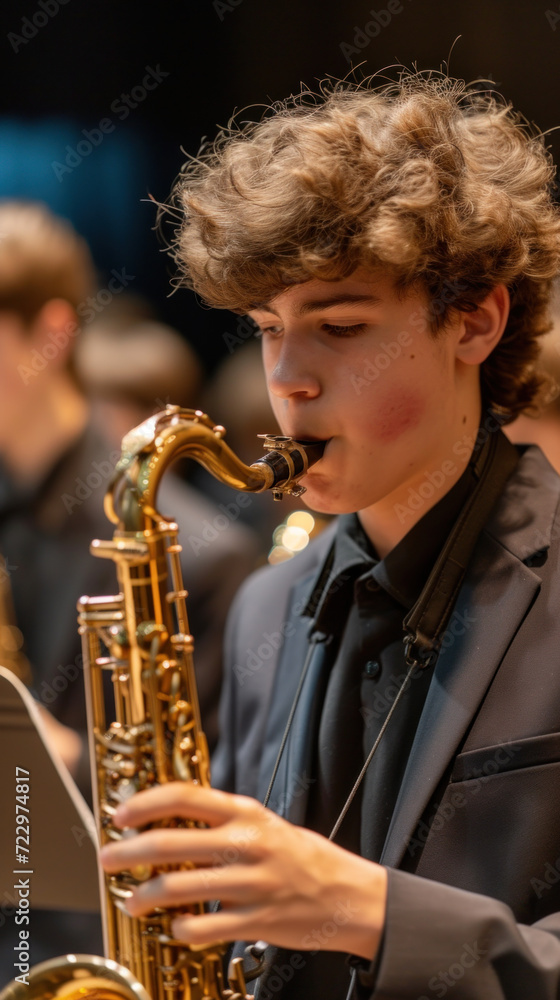 Fototapeta premium school jazz band