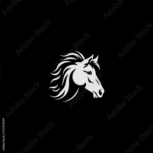 Horse logo design vector template © Lesuna