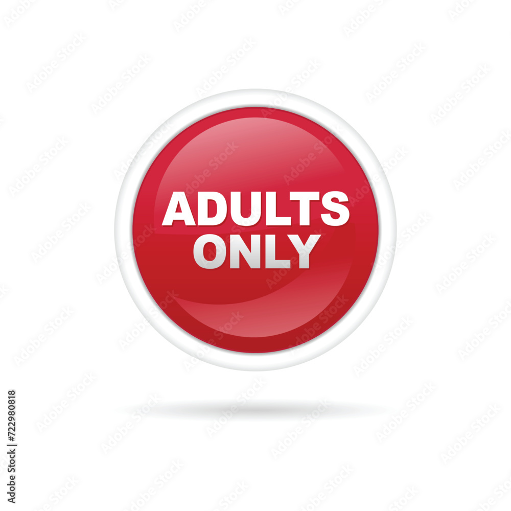 ADULT ONLY sticker. Authentic design graphic stamp. ADULT ONLY sticker. Authentic design graphic stamp.