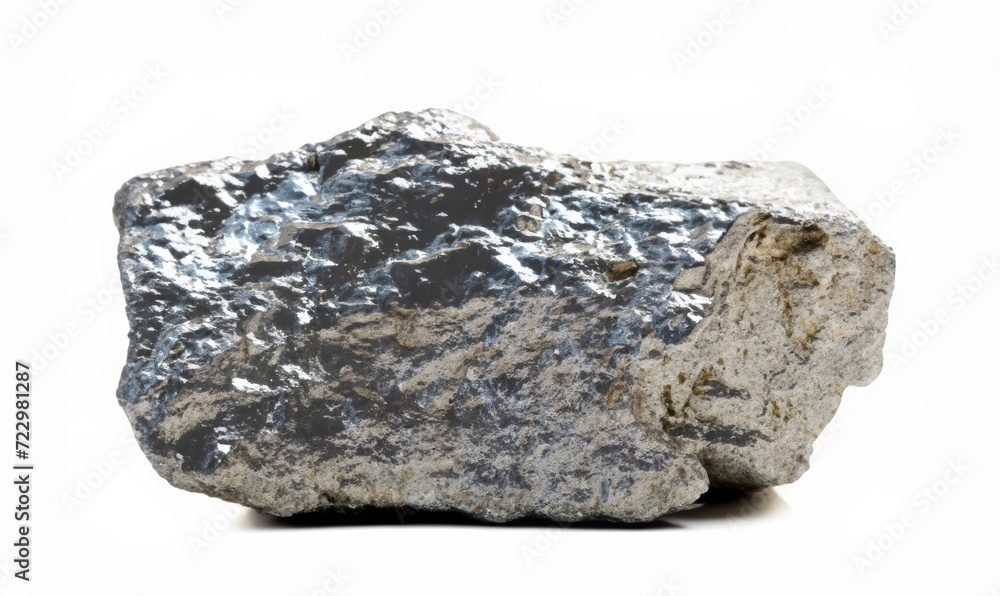 zinc rock on a white background, zinc mineral rock zinc rock on a white background, zinc mineral rock
