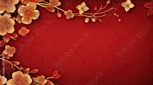 Christmas background. Red Christmas Ball. star decoration. Holiday red background template. © @_ greta