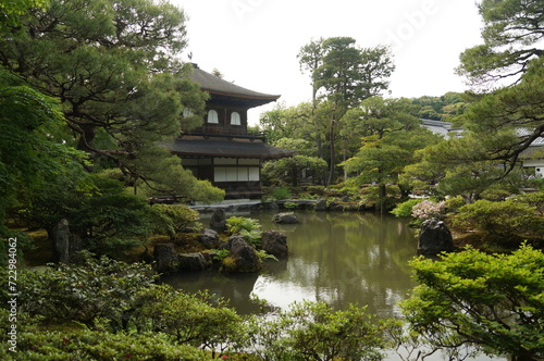 Ginkakuji Temple is a famous ancient temple in Kyoto, Japan.