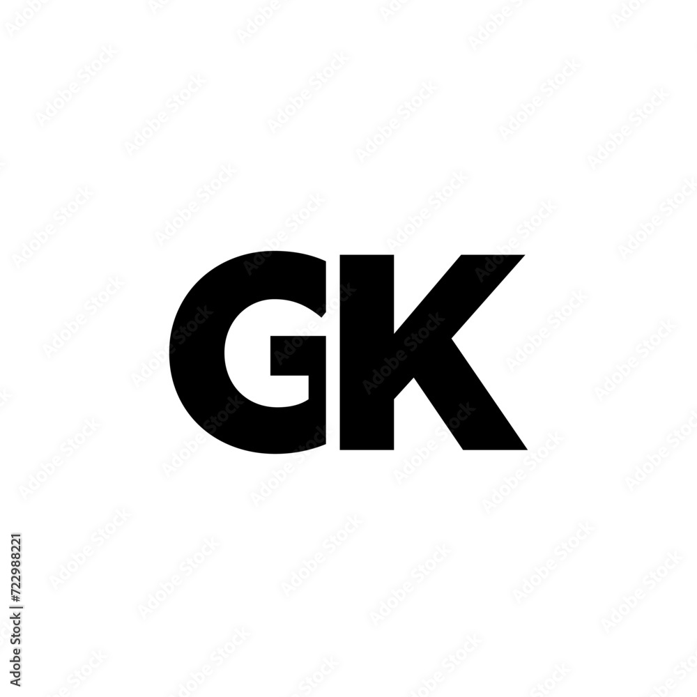 Letter G and K, GK logo design template. Minimal monogram initial based logotype. Letter G and K, GK logo design template. Minimal monogram initial based logotype.