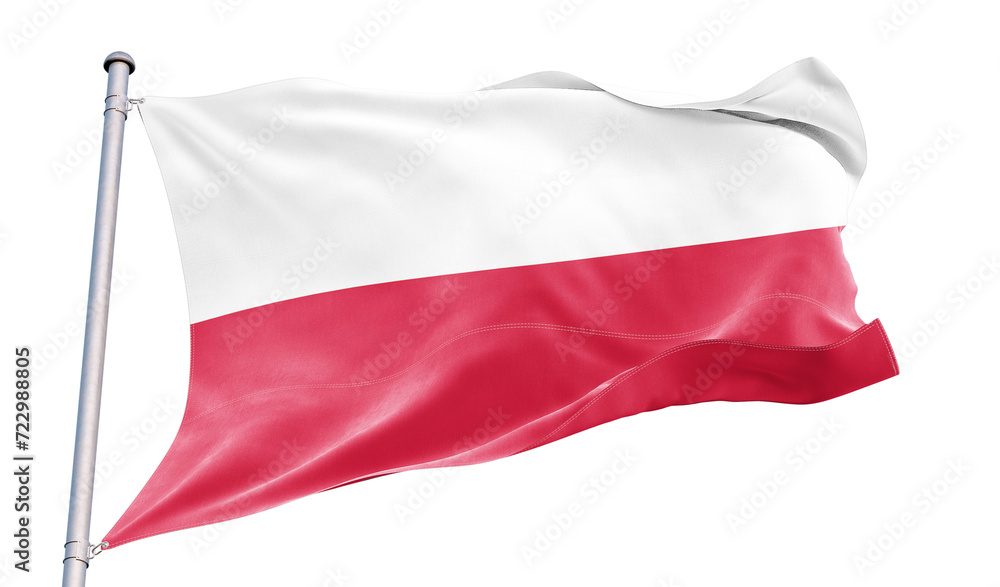 Polish flag on transparent background. Polish flag on transparent background.