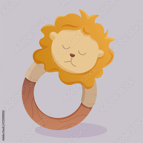 Baby item icon vector. Cartoon style