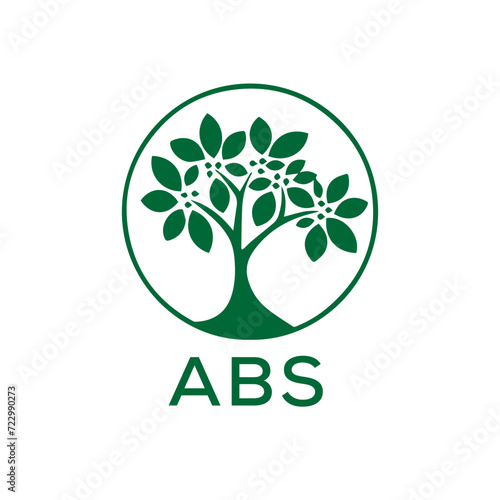 ABS Letter logo design template vector. ABS Business abstract connection vector logo. ABS icon circle logotype.
