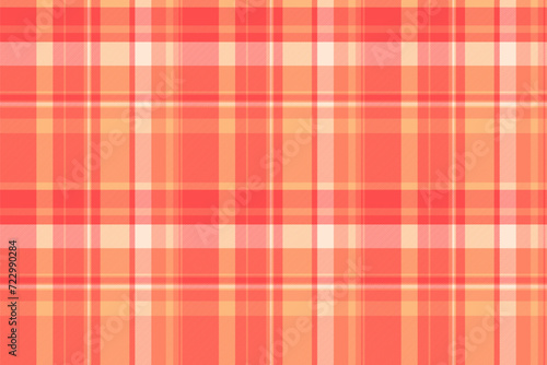 Seamless plaid background of check textile texture with a fabric vector tartan pattern.