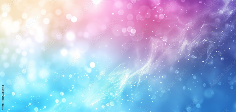 Vibrant Pink and Blue Particles Abstract Background.