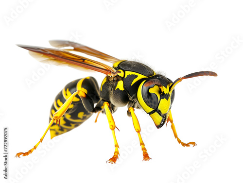 Wasp isolated on transparent background