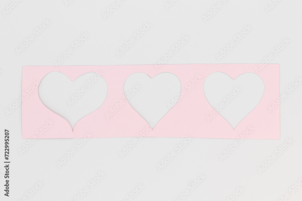Heart shaped paper cutting design card with empty space. Heart shaped paper cutting design card with empty space.