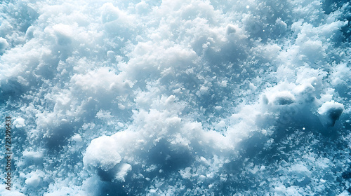 Wallpaper Mural Icy Landscape: Blue Winter Background Depicting Nature's Frosty Beauty. Generative AI Torontodigital.ca
