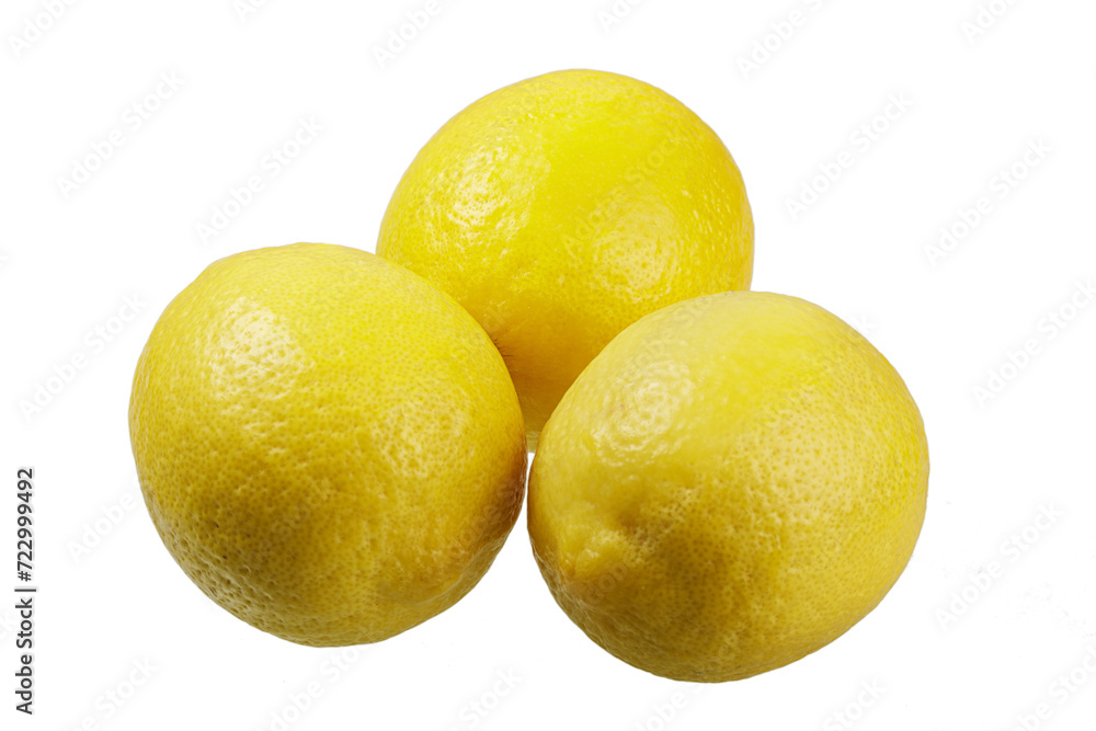 Lemons isolated on a white background with copy space Lemons isolated on a white background with copy space