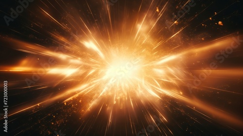 Abstract Cosmic Explosion in Space