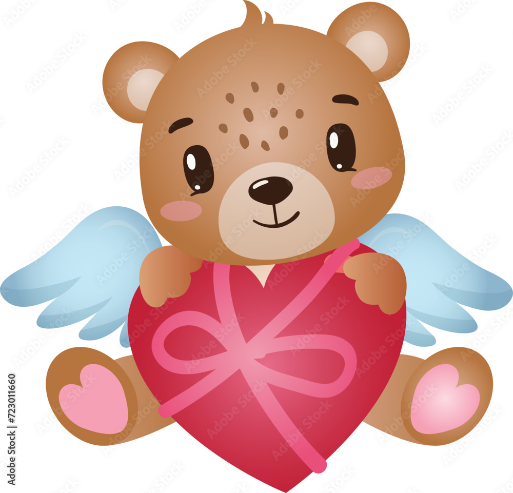 Fototapeta premium Valentine Teddy Bear