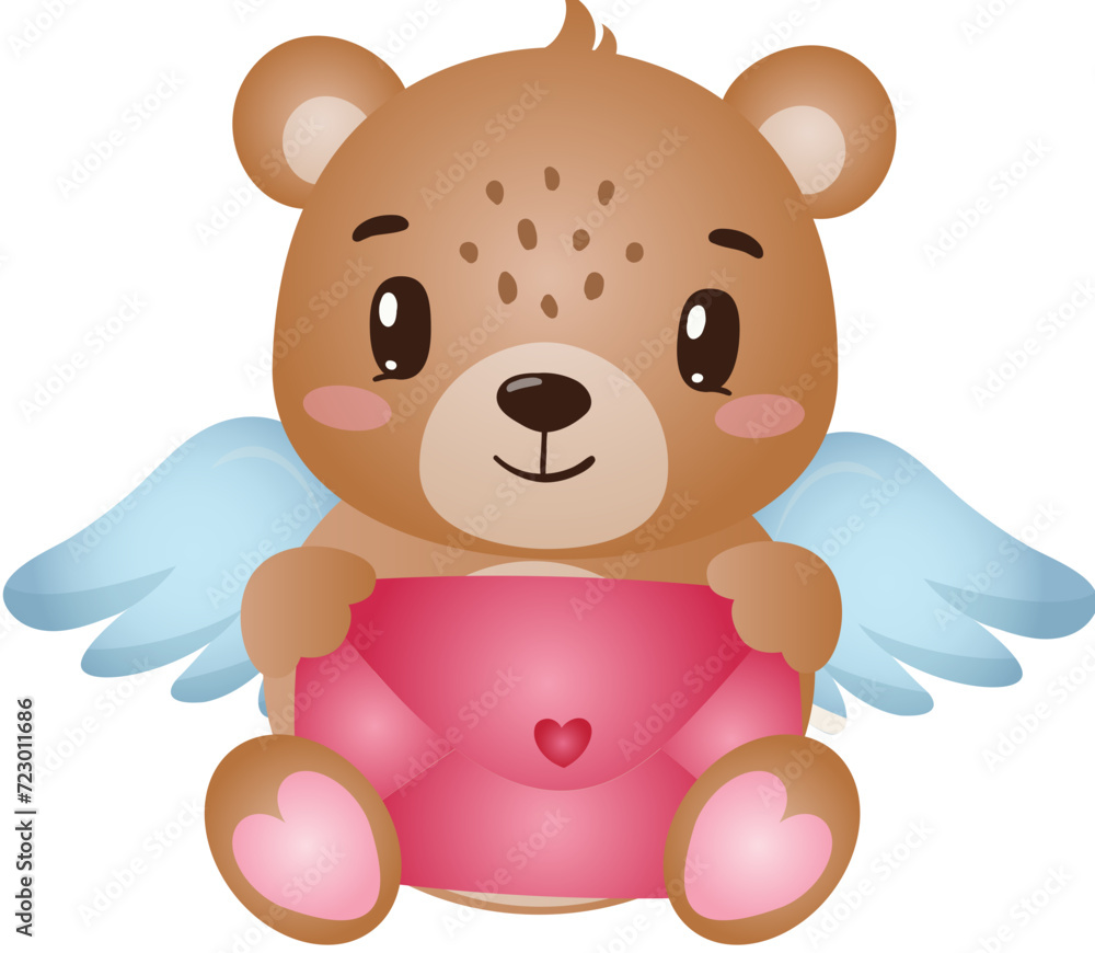 Obraz premium Valentine Teddy Bear