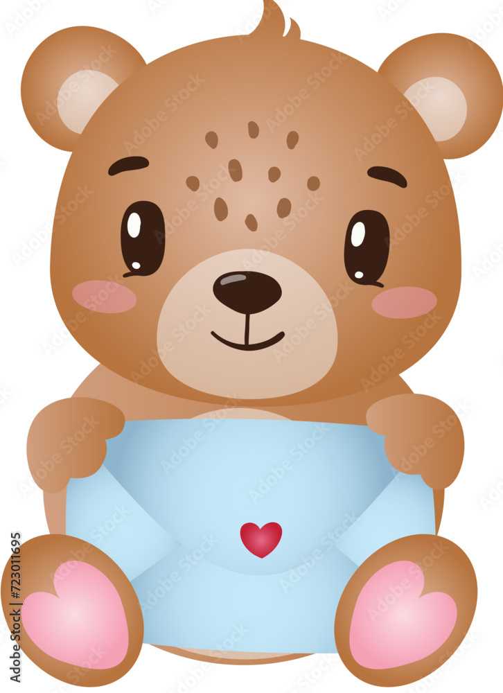 Fototapeta premium Valentine Teddy Bear