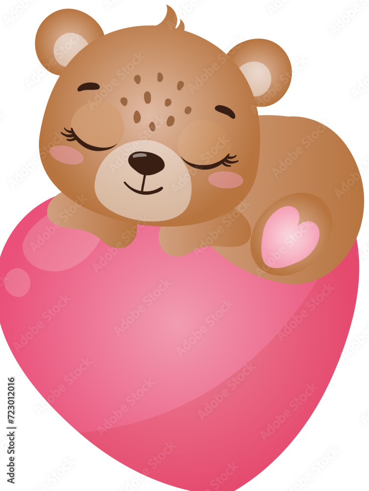 Fototapeta premium Valentine Teddy Bear
