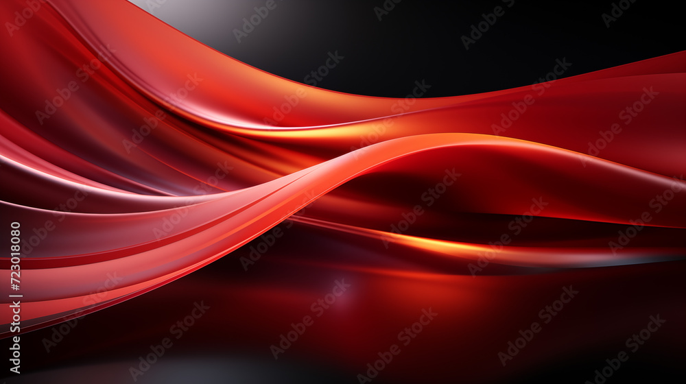 Abstract flowing red waves design with light and shadows. Abstract flowing red waves design with light and shadows.