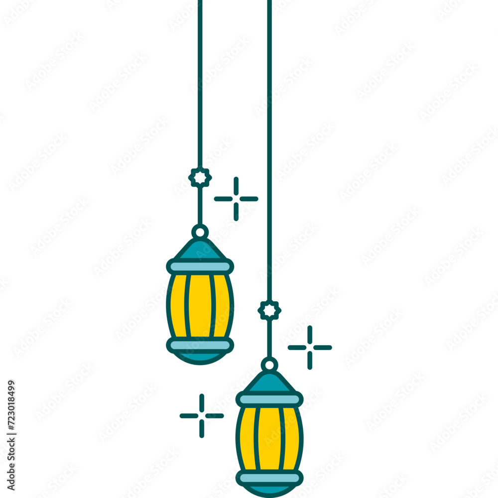 Islamic Lantern Flat Decoration Islamic Lantern Flat Decoration