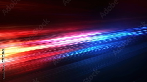 motion blur of speed bright lines on a dark background.