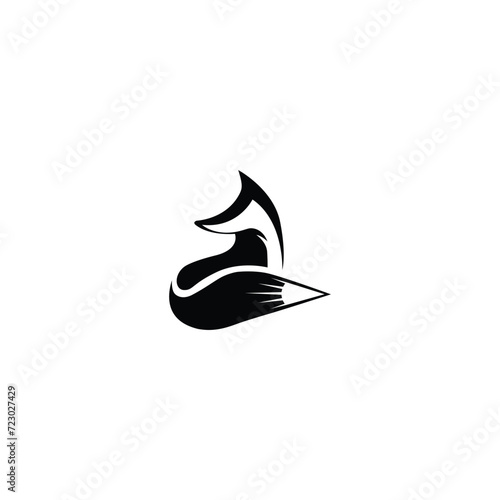Creative fox laser for web, icon, app, vector, symbol, business, logo, design, brand, label, fox logo, laser logo, combination logo, company, illustration, agency, background, identity, laser cut
