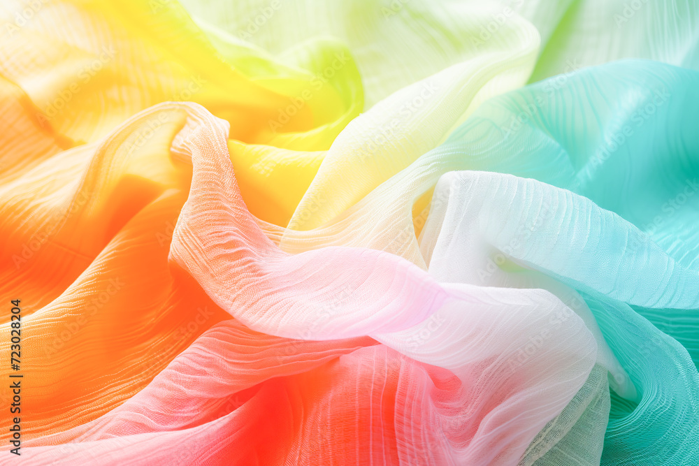 Abstract composition of colorful fabric shapes, concept graphic resources, generative ai Abstract composition of colorful fabric shapes, concept graphic resources, generative ai
