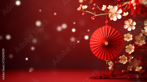 Chinese new year background  red background