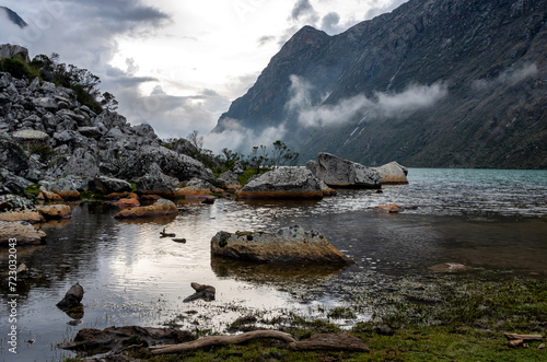 Landscape in Huascaran National Park, Peru, South America photo