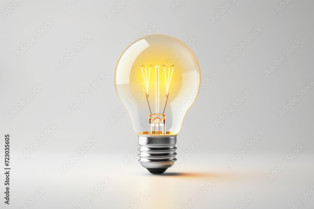 Close-up light bulb on white background Close-up light bulb on white background