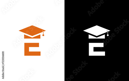 Letter E education Logo Design Template photo