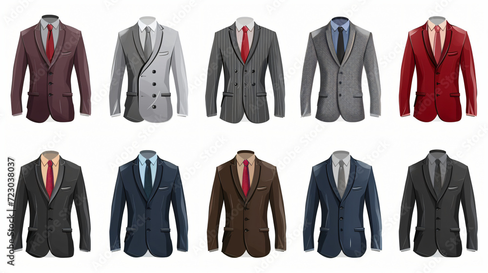 set of suits and ties set of suits and ties