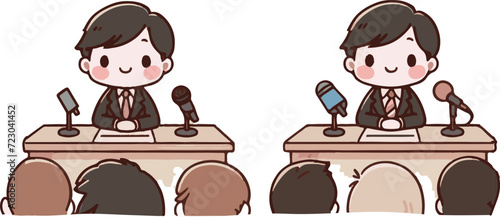 記者会見