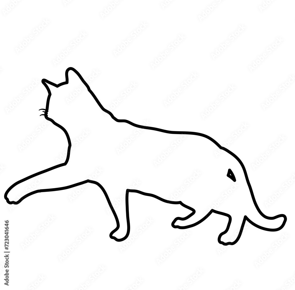 Cat Doodle Lines Style Cat Doodle Lines Style