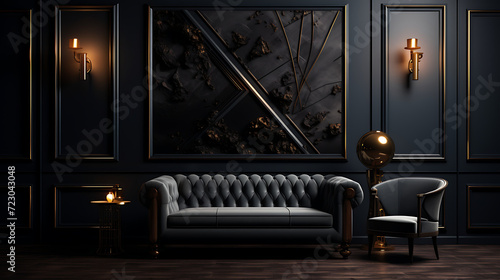  dark abstract background with a touch of luxury requires a combination of rich textures, deep colors, and elegant elements. © growth.ai