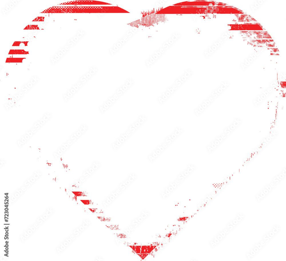 Glitch distorted heart shape . Minimal art design . Noise destroyed heart logo . Trendy defect error shapes . Glitched frame .Broken effect . Grunge texture . Distress effect .vector Glitch distorted heart shape . Minimal art design . Noise destroyed heart logo . Trendy defect error shapes . Glitched frame .Broken effect . Grunge texture . Distress effect .vector