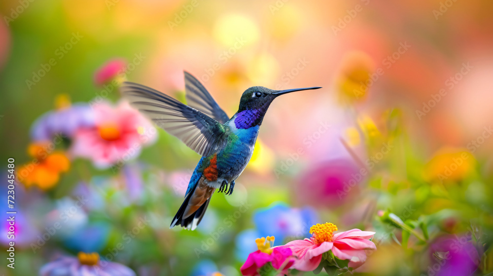 Naklejka premium hummingbird in flight