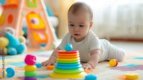 The child learns through play, develops fine motor skills
